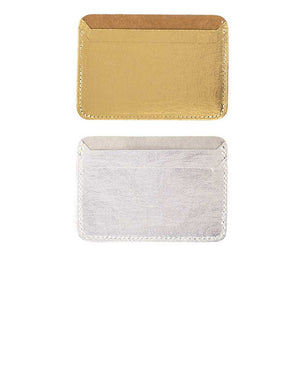 Metallic Card Slip ~ vegan
