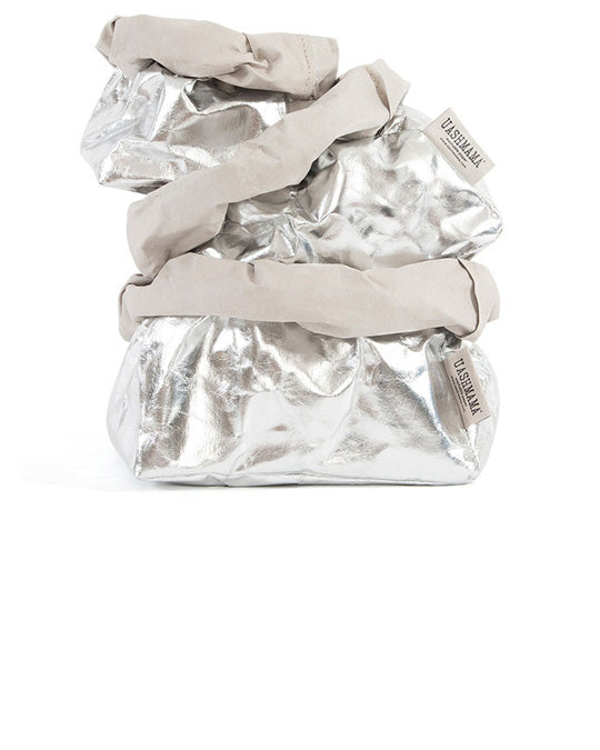 Metallic Bag Silver Grey