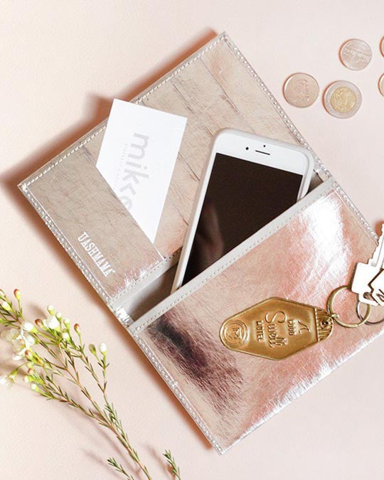 Metallic Large Wallet ~ vegan