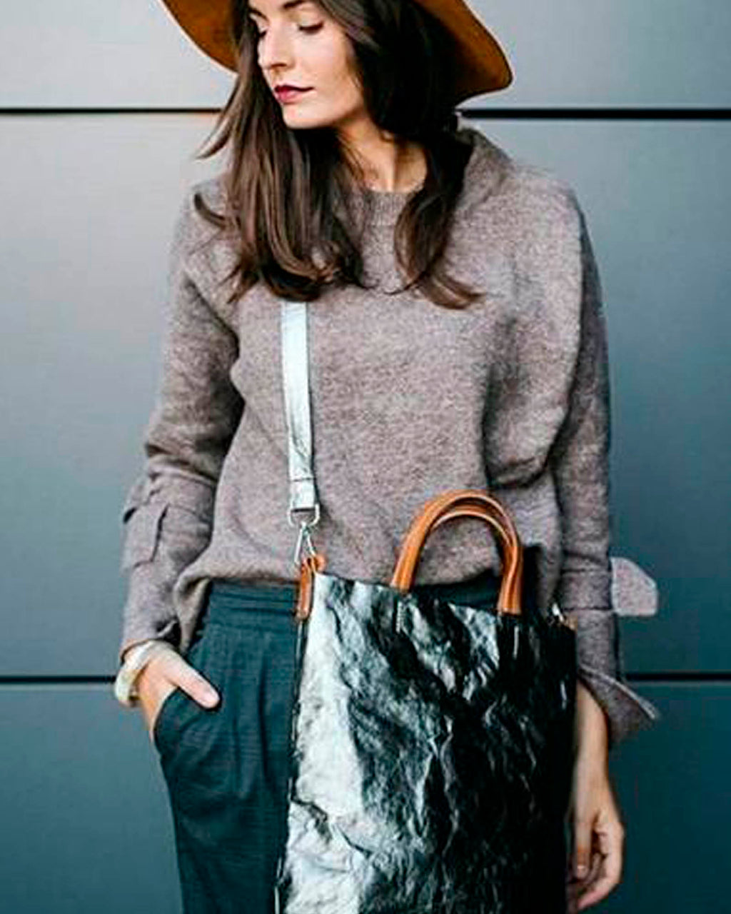 Shoulder Tote Metallic